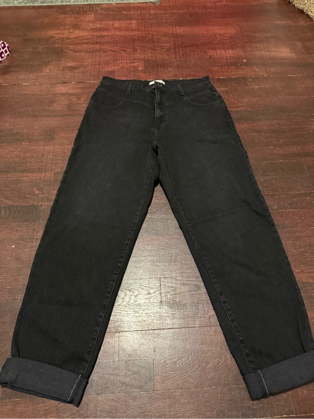 Vibrant MIU vintage style denim jeans
